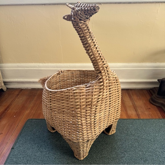 Giraffe Basket - Wicker/ Rattan from Pottery Barn / West Elm - Picture 4 of 6